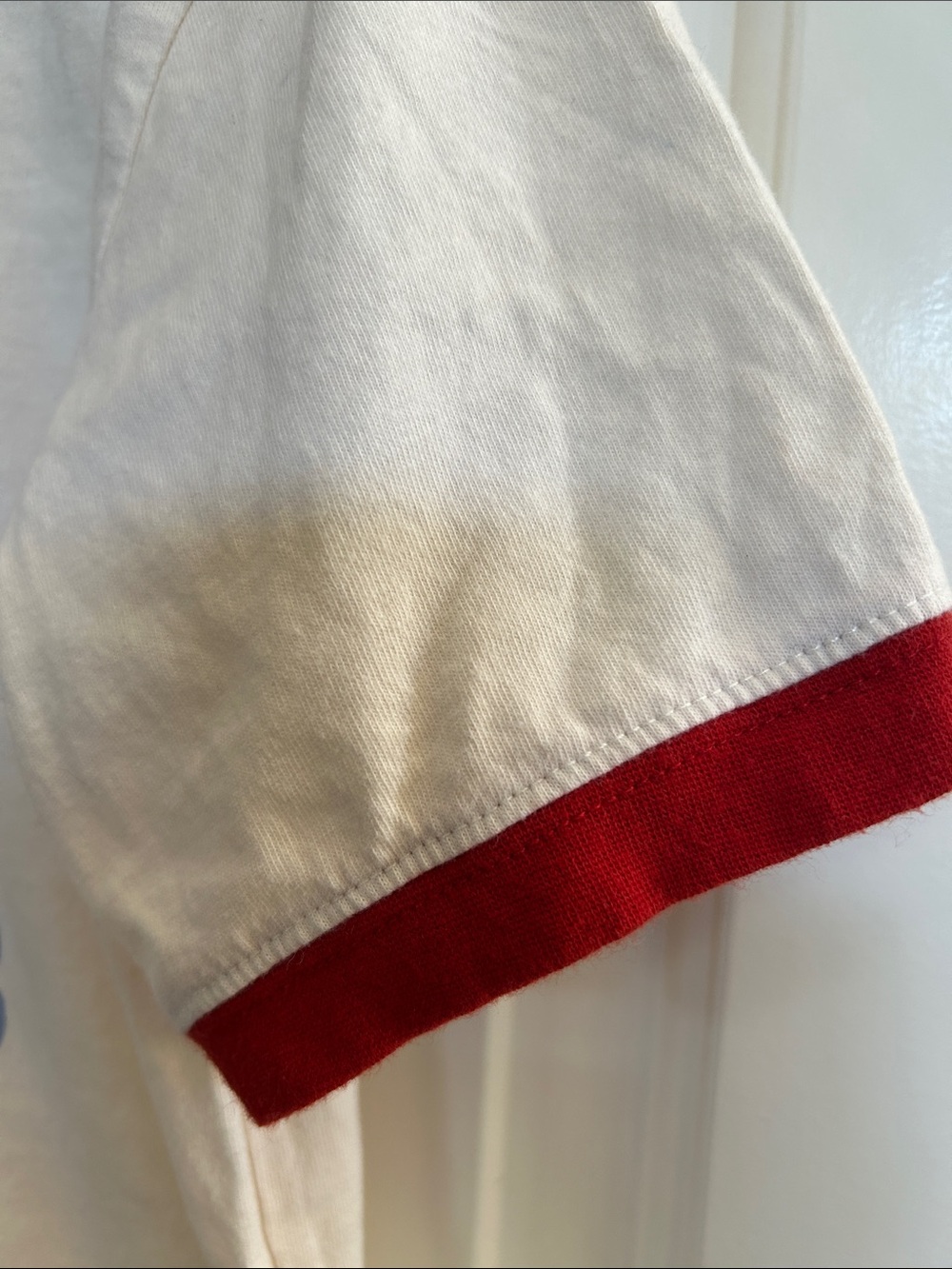 Disney Cream Tee with Red Trim and Mickey Graphic - Picture 4 of 7